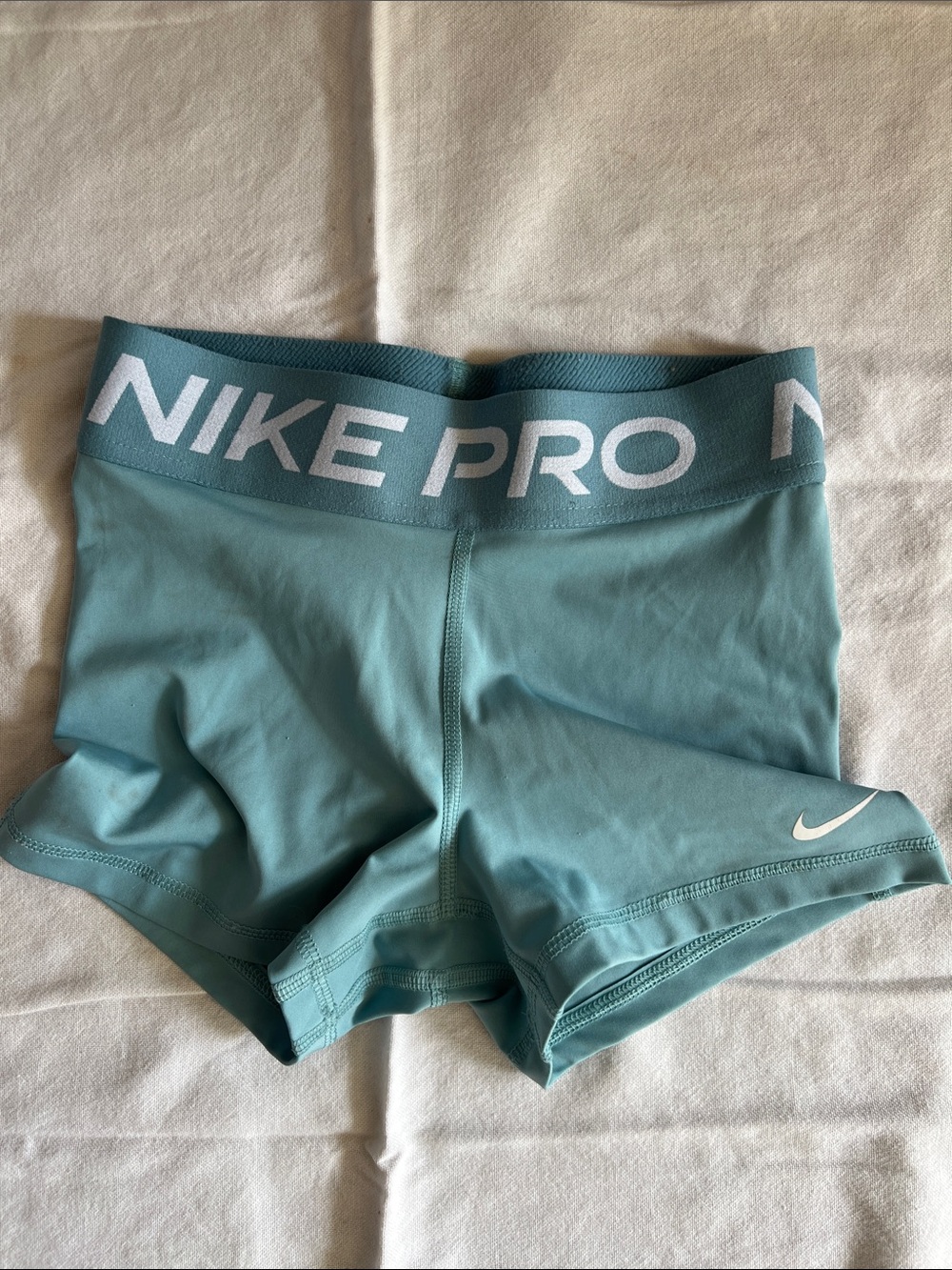Nike Pro Girls Dri-fit Teal Athletic Shorts